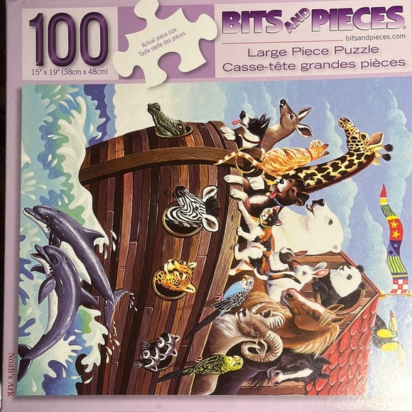 Bits and Pieces Other - 🧩💟 100 very large piece Bits and Pieces “Noah’s Ark” puzzle. Complete.
